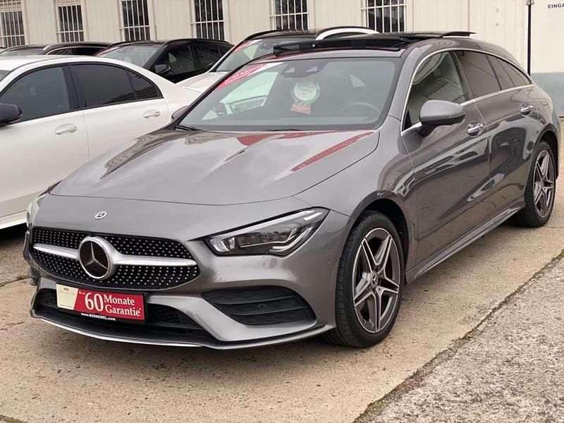 Mountaingrau Gebraucht 2021 Mercedes CLA250e Shooting Brake AMG line Kombi | 30.899 € (Teuer) - Bild 1/4