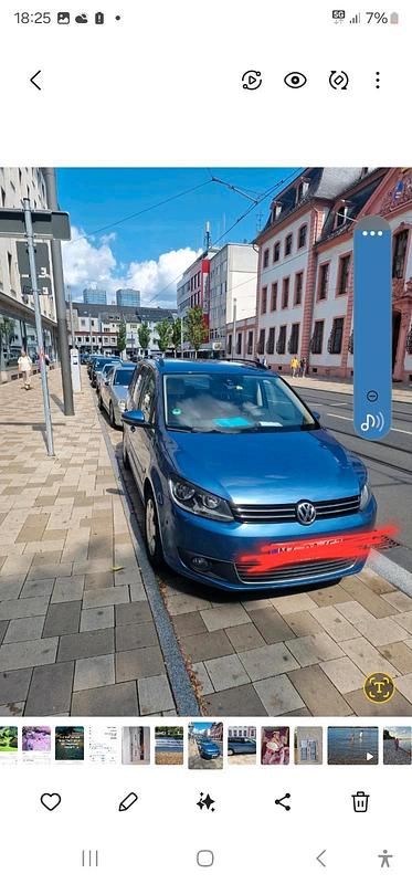 Blau Gebraucht 2013 VW Touran Van / Kleinbus | 8.500 € (Fairer Preis) - Bild 1/3