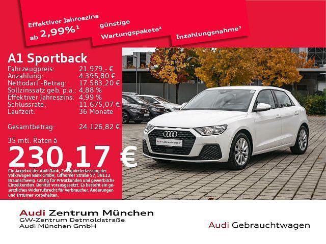 Cortinaweiß Gebraucht 2022 Audi A1 Sportback Performance Kleinwagen | 21.979 € (Fairer Preis) - Bild 1/2