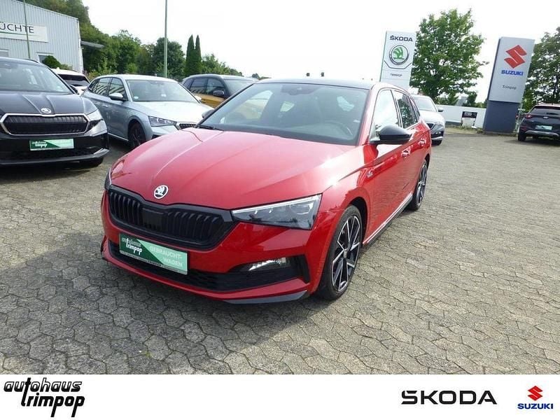 Velvet rot Gebraucht 2020 Skoda Scala Monte Carlo Kleinwagen | 18.570 € (Guter Preis) - Bild 1/4