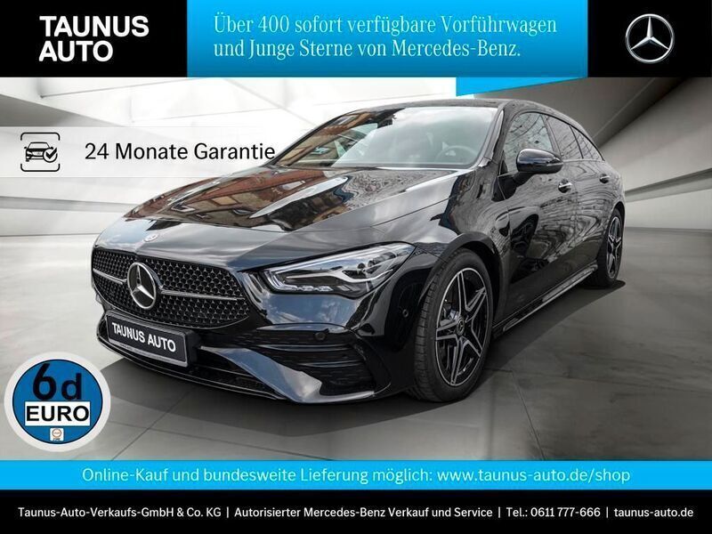 Kosmosschwarz Gebraucht 2024 Mercedes CLA200 Shooting Brake AMG Line Premium Kombi | 35.790 € (Fairer Preis) - Bild 1/4