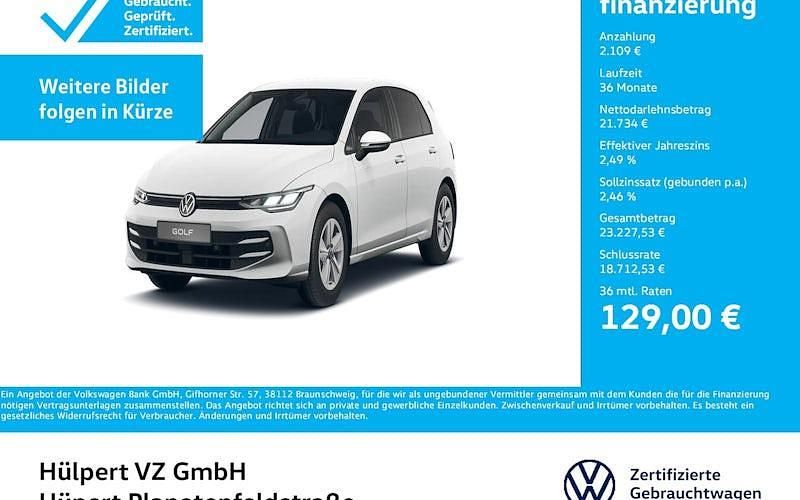 Weiß Gebraucht 2025 VW Golf Life Limousine | 23.843 € (Guter Preis) - Bild 1/4