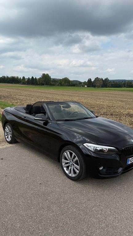 Schwarz Gebraucht 2016 BMW 218 Cabrio | 16.500 € (Guter Preis) - Bild 1/4
