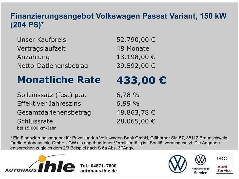 Gebraucht VW Passat Business 204 PS (150 kW) 2026 Schwarz Kombi