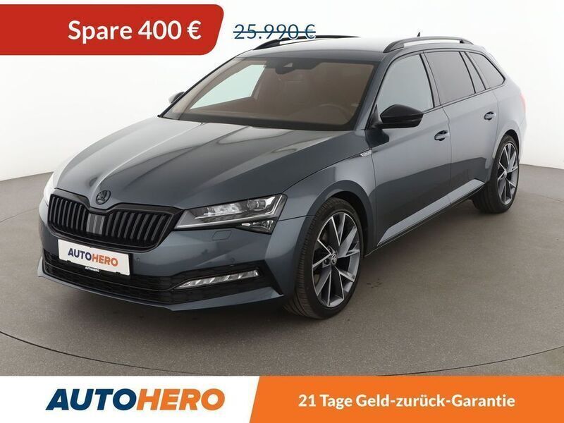 Grau Gebraucht 2019 Skoda Superb SportLine Limousine | 25.590 € (Fairer Preis) - Bild 1/3