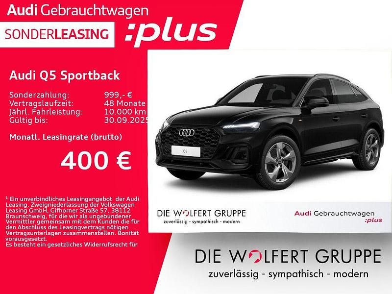 Schwarz Gebraucht 2024 Audi Q5 Sportback S-Line SUV | 47.980 € (Guter Preis) - Bild 1/4