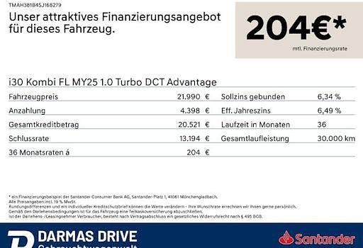 Gebraucht Hyundai i30 Advantage 100 PS (73 kW) 2025 Blau Kombi