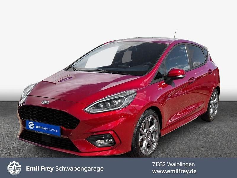 Ruby red (metallic) Gebraucht 2021 Ford Fiesta ST-Line Kleinwagen | 16.660 € (Fairer Preis) - Bild 1/4