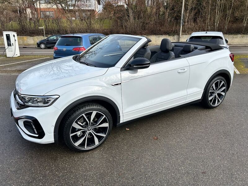 Pure white Gebraucht 2025 VW T-Roc Cabriolet R-line Cabrio | 44.700 € - Bild 1/4