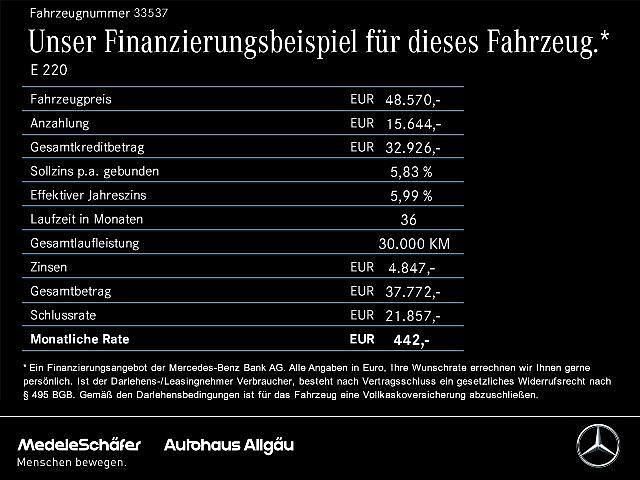 Grau Gebraucht 2024 Mercedes E220 Avantgarde Limousine | 48.570 € (Guter Preis) - Bild 1/2