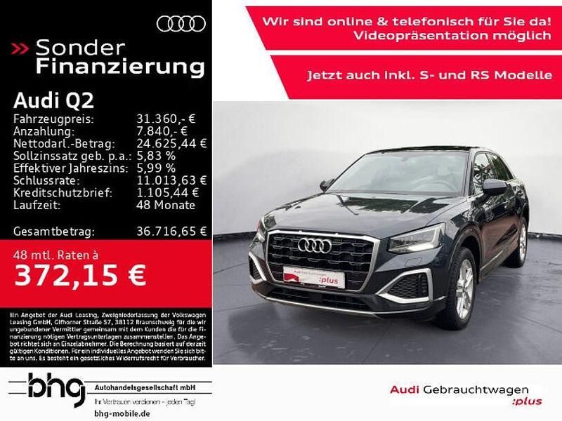 Grau Gebraucht 2022 Audi Q2 Advanced Plus SUV | 31.360 € (Teuer) - Bild 1/4