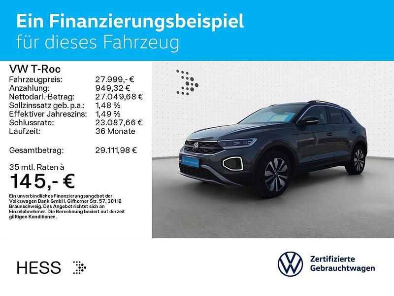 Gebraucht VW T-Roc Goal 150 PS (110 kW) 2025 Indiumgrau metallic/schwarz SUV