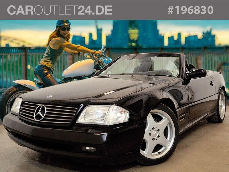 Schwarz Gebraucht 2001 Mercedes SL500 AMG Cabrio | 27.980 € - Bild 1/4