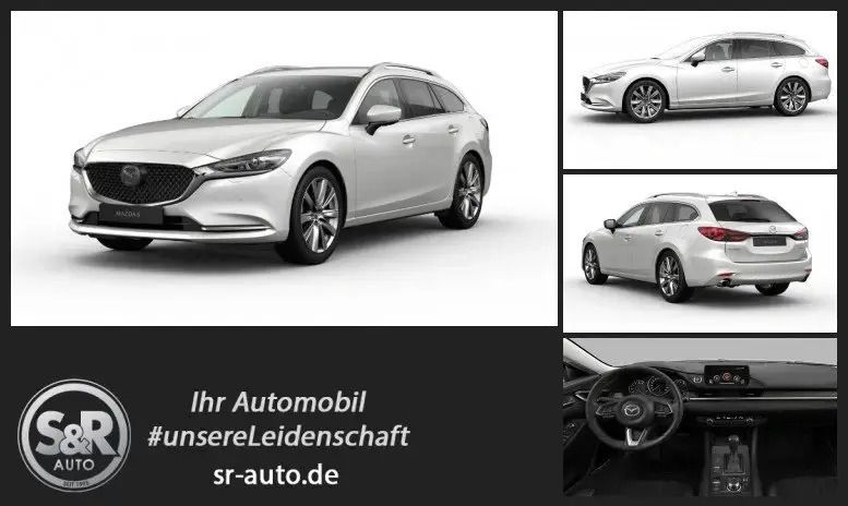 Weiss Gebraucht 2023 Mazda 6 Exclusive-Line Kombi | 35.780 € (Teuer) - Bild 1/4