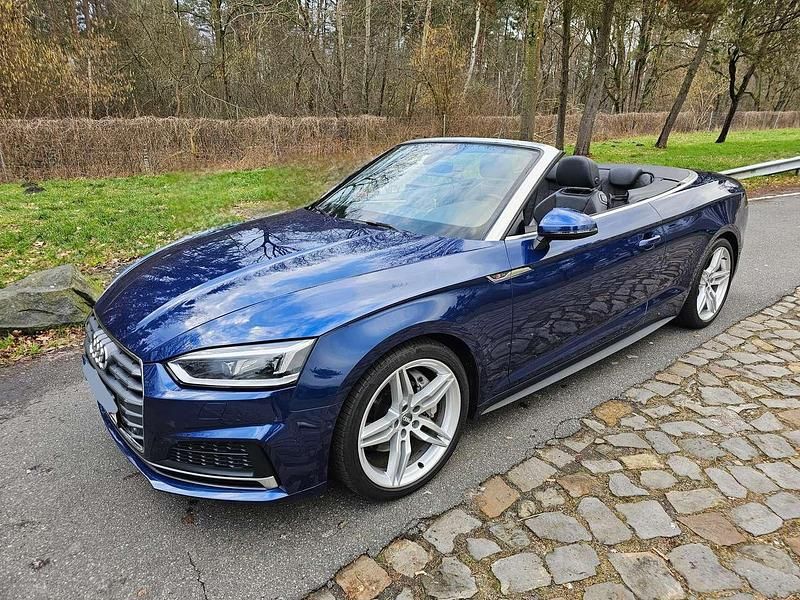 Blau Gebraucht 2017 Audi A5 Cabriolet Design Cabrio | 28.780 € (Teuer) - Bild 1/4