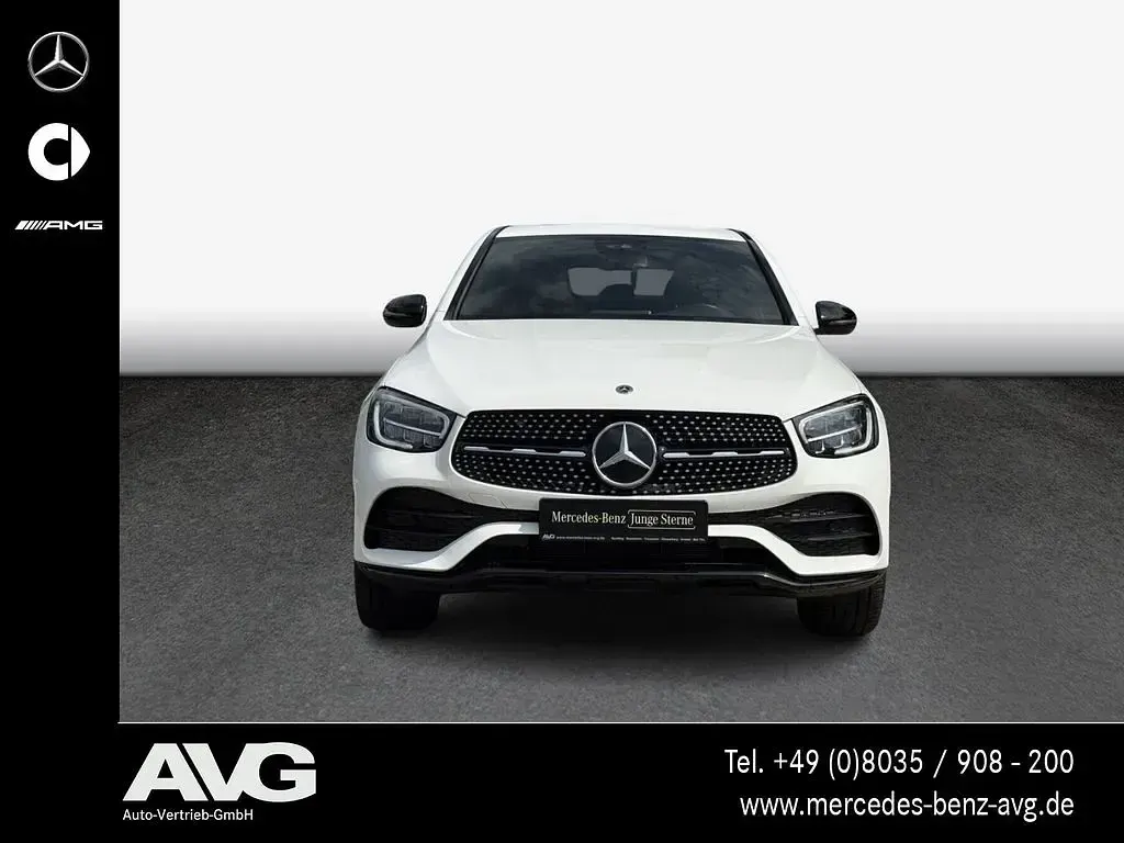 Gebraucht Mercedes GLC300de AMG line 306 PS (225 kW) 2020 Weiß Coupé