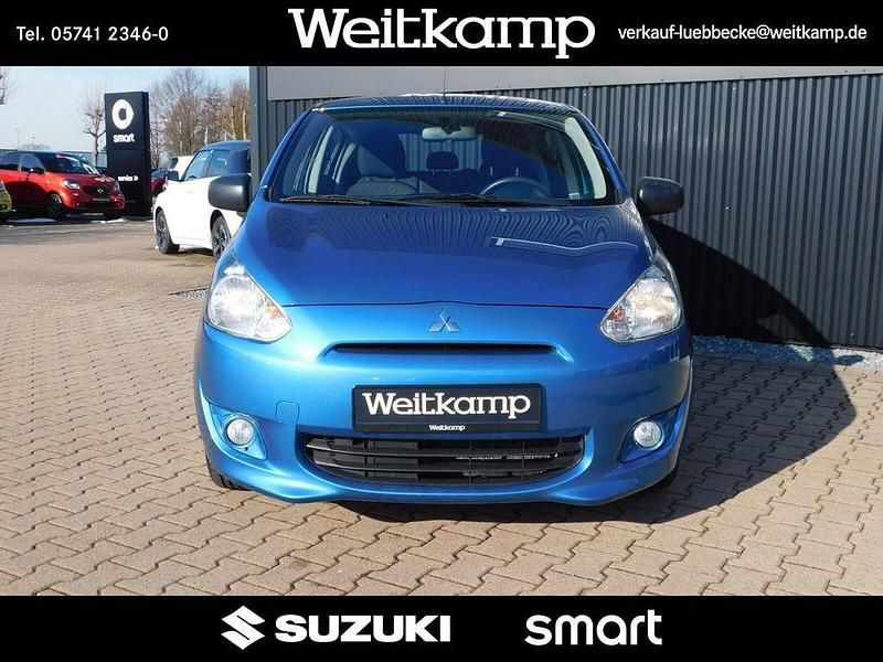 Second-hand Mitsubishi Space Star 71 CP (52 kW) 2014 Albastru Berlinǎ