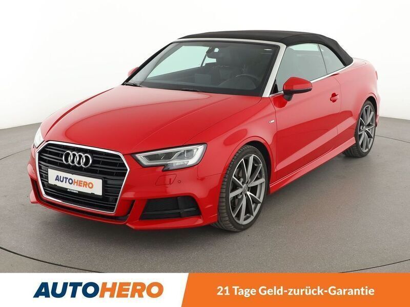 Rot Gebraucht 2018 Audi A3 Cabriolet S-Line Cabrio | 24.790 € (Fairer Preis) - Bild 1/3
