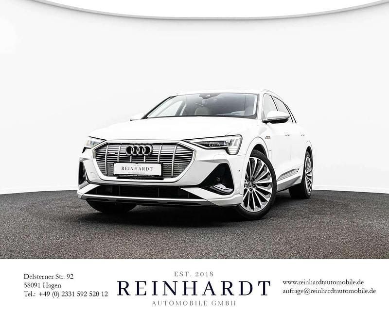 Gebraucht Audi e-tron S-Line 300 kW (408 PS) 2021 Gletscherweiß metallic SUV