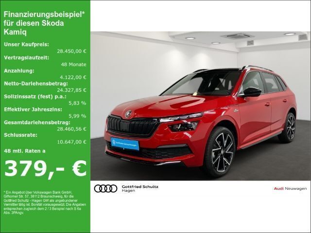 Rot Gebraucht 2022 Skoda Kamiq Monte Carlo SUV | 28.450 € (Etwas zu teuer) - Bild 1/4