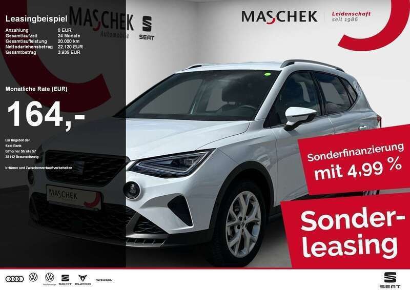 Nevada weiss metallic Gebraucht 2024 Seat Arona FR SUV | 21.640 € (Fairer Preis) - Bild 1/4