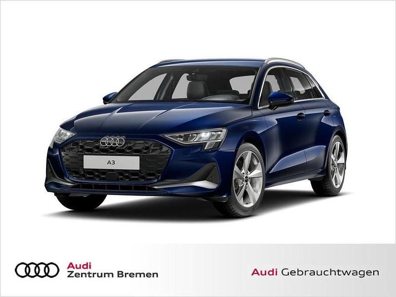 Navarrablau metallic Gebraucht 2025 Audi A3 Advanced Plus Limousine | 31.447 € - Bild 1/4