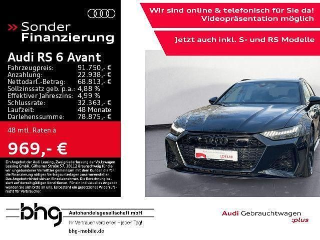 Schwarz Gebraucht 2022 Audi RS6 Comfort Kombi | 91.750 € - Bild 1/2