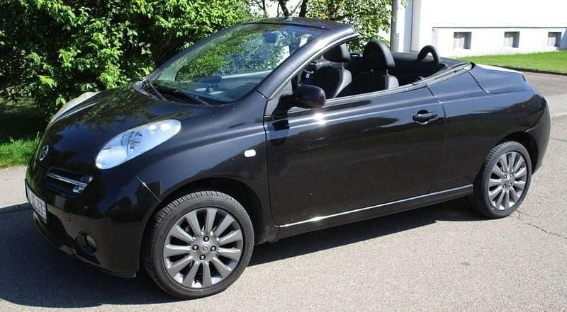 Schwarz Gebraucht 2006 Nissan Micra C+C Premium Edition Cabrio | 2.900 € (Fairer Preis) - Bild 1/3