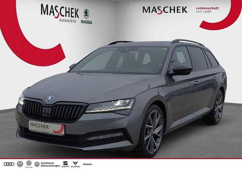 Graphite grau Gebraucht 2022 Skoda Superb SportLine Kombi | 23.440 € (Fairer Preis) - Bild 1/4