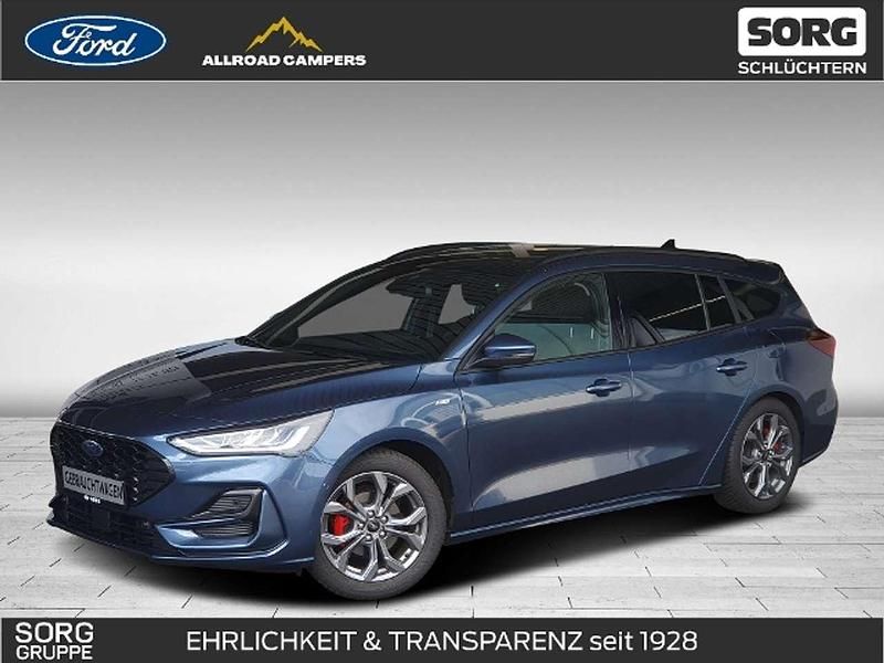 Blau, chromablau metallic Gebraucht 2023 Ford Focus ST-Line X Kombi | 24.350 € (Fairer Preis) - Bild 1/4