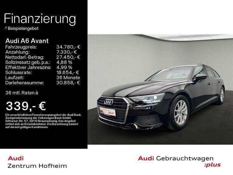 Brillantschwarz Gebraucht 2022 Audi A6 Ambiente Kombi | 34.780 € (Superpreis) - Bild 1/4