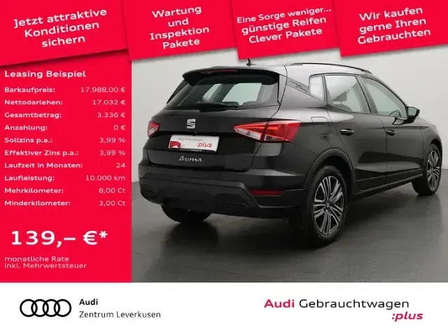 Gebraucht Seat Arona Style 116 PS (85 kW) 2024 Schwarz SUV
