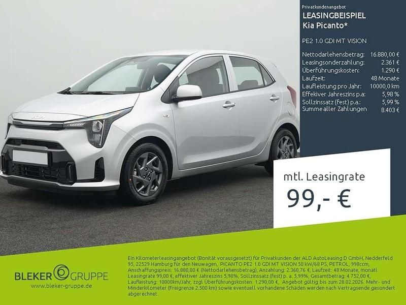 Gebraucht Kia Picanto Vision 68 PS (50 kW) 2025 (m7g) astro grey m Kleinwagen