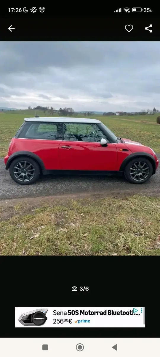Gebraucht Mini Cooper 116 PS (85 kW) 2006 Rot Kleinwagen