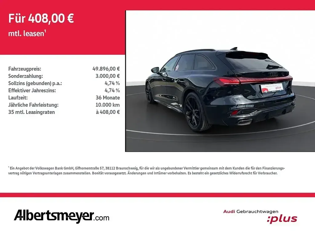 Gebraucht Audi A5 Edition .1 204 PS (150 kW) 2025 Schwarz Kombi