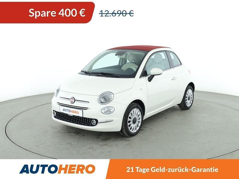 Weiß Gebraucht 2019 Fiat 500C Lounge Cabrio | 12.290 € (Fairer Preis) - Bild 1/3