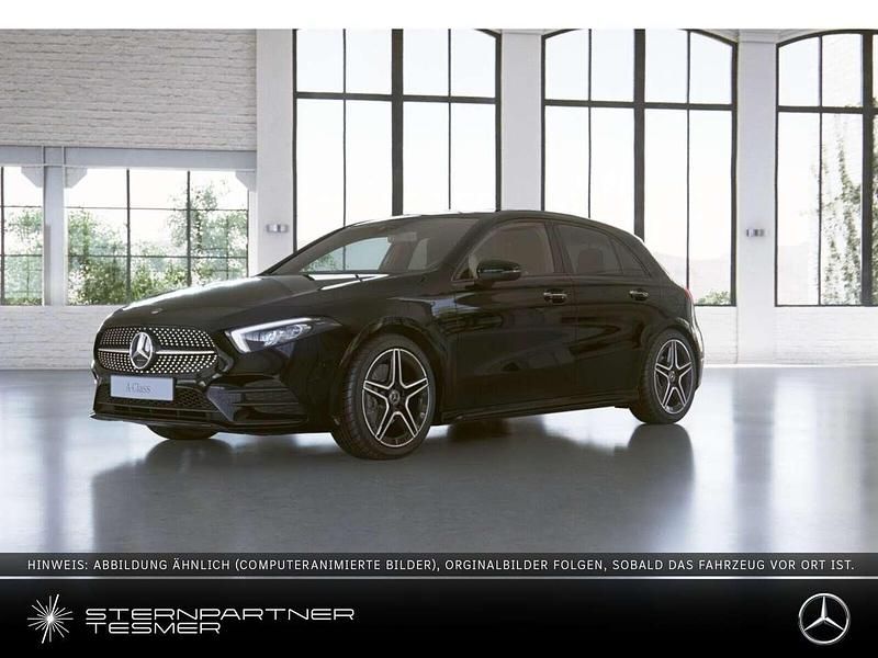 Nachtschwarz Gebraucht 2022 Mercedes A220 AMG Limousine | 32.380 € (Etwas zu teuer) - Bild 1/3