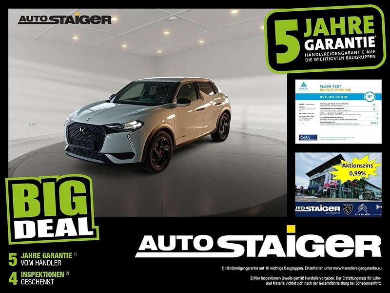 Lack weiss banquise/typ aussenverkl Gebraucht 2022 DS Automobiles DS3 Crossback E-Tense Performance Line Plus SUV | 16.499 € (Guter Preis) - Bild 1/3
