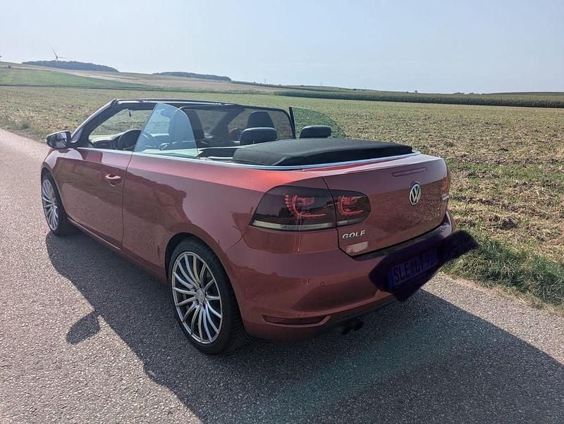 Rot Gebraucht 2012 VW Golf Cabriolet Exclusive Cabrio | 4.300 € (Guter Preis) - Bild 1/4