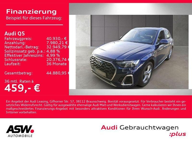 Navarrablau metallic Gebraucht 2022 Audi Q5 S-Line SUV | 40.930 € (Fairer Preis) - Bild 1/4