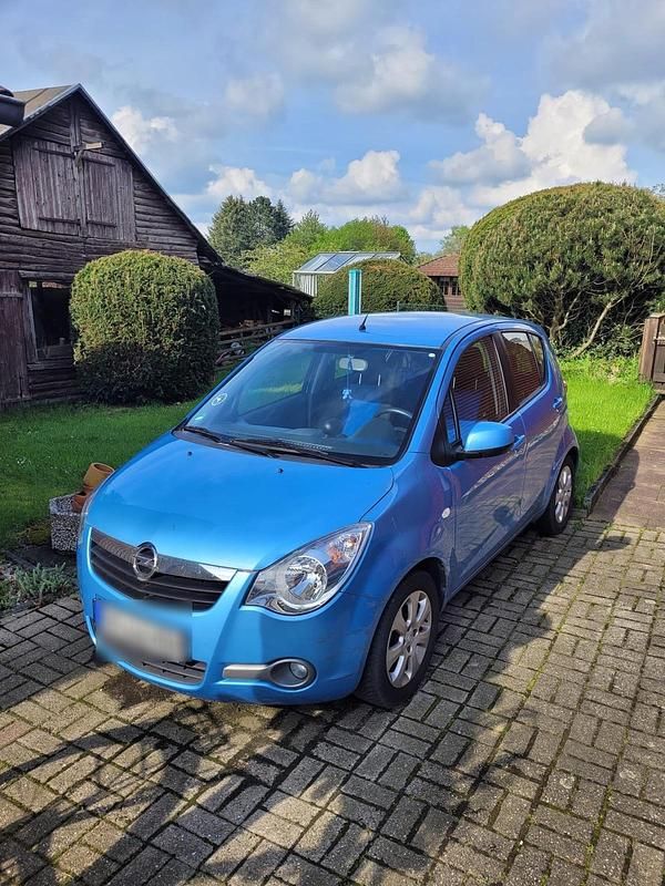 Blau Gebraucht 2009 Opel Agila Kleinwagen | 3.499 € (Fairer Preis) - Bild 1/4