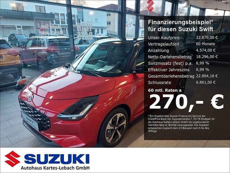 Neu Suzuki Swift Comfort+ 83 PS (61 kW) 2026 Rot Kleinwagen