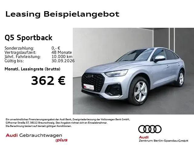 Gebraucht Audi Q5 Sportback S-Line 286 PS (210 kW) 2025 Florettsilber metallic SUV