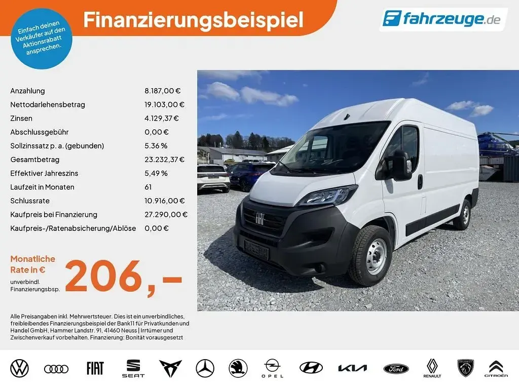 Gebraucht Fiat Ducato 120 PS (88 kW) 2024 Weiß Van