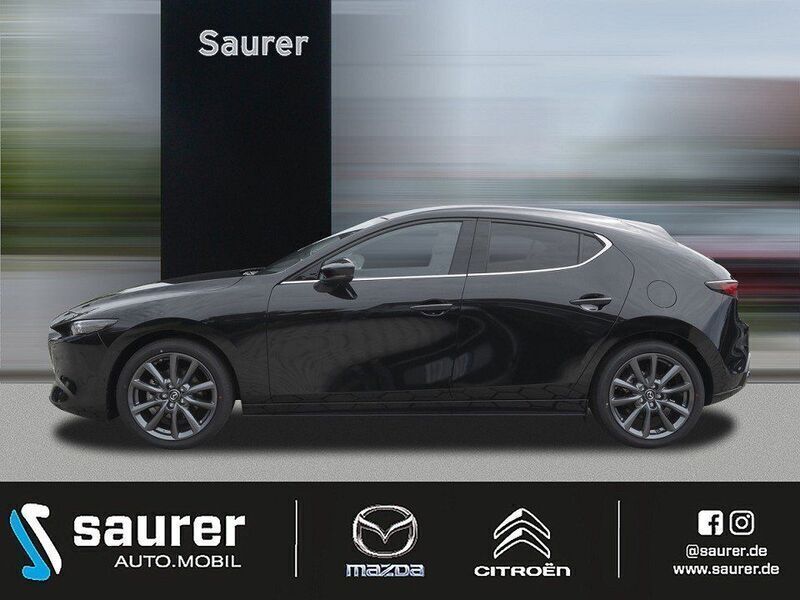 Schwarz Gebraucht 2024 Mazda 3 Exclusive-Line Limousine | 25.990 € (Fairer Preis) - Bild 1/4