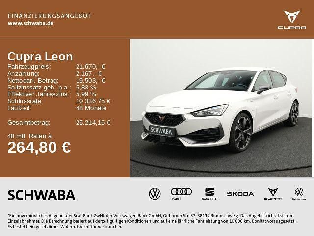 Weiß Gebraucht 2022 Cupra Leon VZ Limousine | 21.670 € (Guter Preis) - Bild 1/4