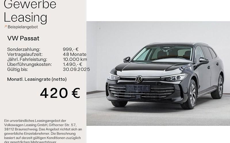 Schwarz Neu 2025 VW Passat Business Kombi | 51.580 € (Fairer Preis) - Bild 1/4