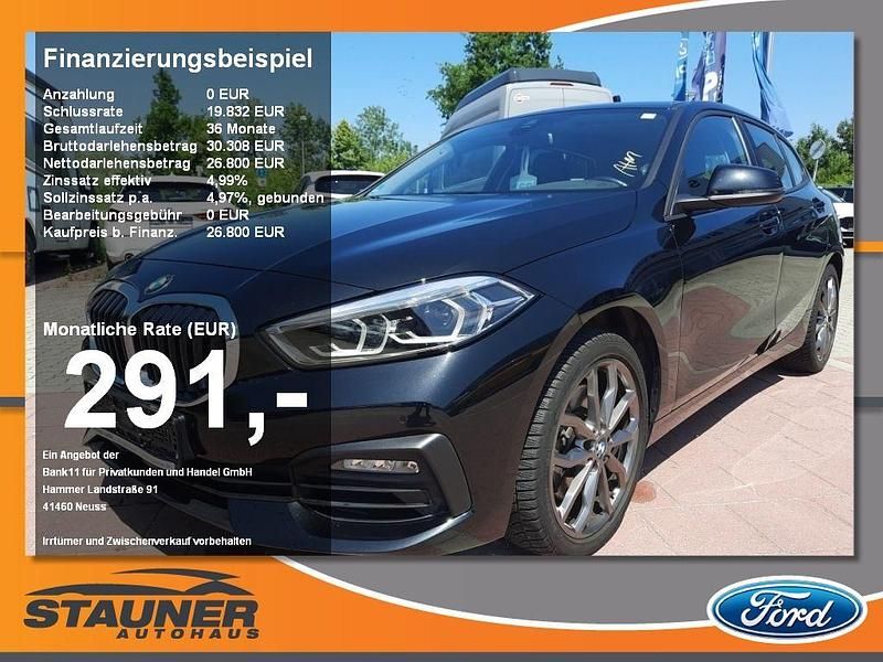 Black sapphire metallic Gebraucht 2023 BMW 120 Advantage Kleinwagen | 24.800 € (Guter Preis) - Bild 1/4