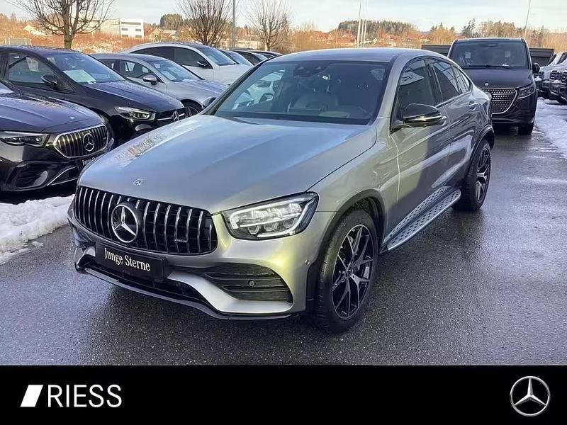 Mojavesilber Gebraucht 2021 Mercedes GLC400d AMG Coupé | 49.750 € (Guter Preis) - Bild 1/4