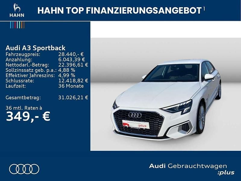 Gebraucht Audi A3 Advanced Plus 150 PS (110 kW) 2022 Weiß Limousine